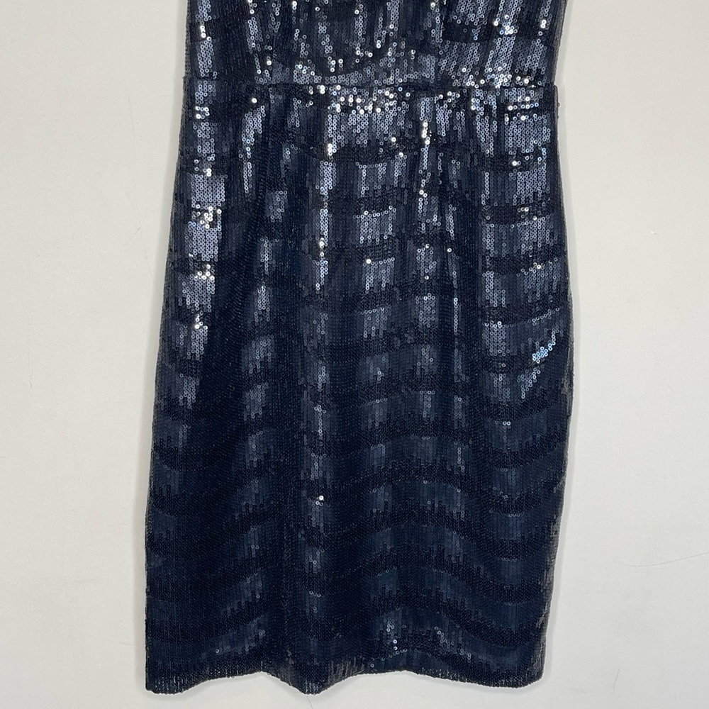 BCBGmaxazria black nera sequin mini dress - Picture 6 of 9